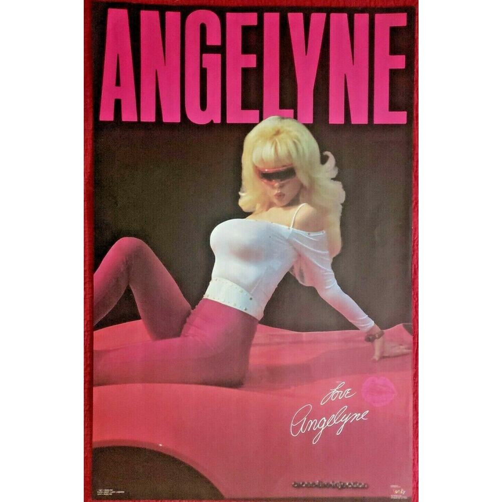 Vintage 1987 Angelyne Movie Pin Up 34"x22" Poster‎ NOS
